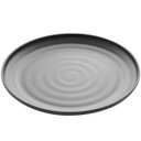 Ver imagem 1 de Kit 50 Pratos de Melamina para Restaurante Japonês 25,5cm Preto Fosco para Servir Sushi Sashimi