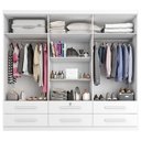 Ver imagem 2 de Guarda Roupa Casal Maximus Plus 6 Portas Branco – Zanzini