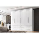 Ver imagem 4 de Guarda Roupa Casal Maximus Plus 6 Portas Branco – Zanzini