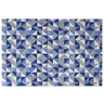 Tapete Jacquard Mosaico Azul 1,32x2,50M Antiderrapante - 3
