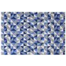 Tapete Sala Antiderrapante Mosaico 1,32x2,50 Azul - 2