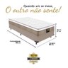 Cama Box + Colchão King Hotel Solteiro 88x188 King Star - 4