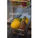 Ver imagem 2 de Gaveta 27cm Deslizante Fruteira Aramada para Cozinha com Corrediça Telescópica para Frutas
