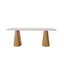 Ver imagem 4 de Conjunto Sala de Jantar de 6 Lugares Oslo com Mesa e Cadeiras Orgânicas Móveis Mundial