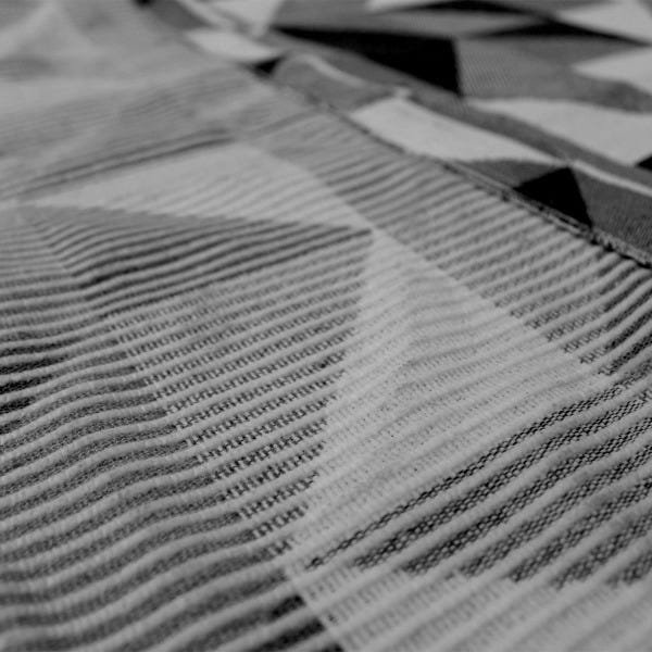 Tapete em Tecido Jacquard Mosaico Preto 1,32x2,00M - 3