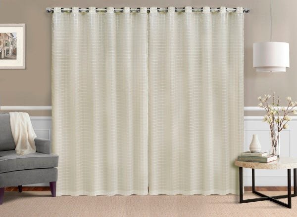Cortina de Sala Perola 3,00x2,30 Bege Marfim - 2