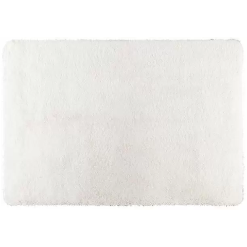 Tapete Antiderrapante Poliéster Corttex Moscou 140 x 200 cm:Branco