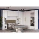 Ver imagem 1 de Quarto Casal Modulado Adapt 9 Peças Quarto (6 Armários + 1 Ponte Aéreo + 2 Complementos) Qcm136