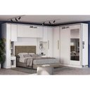 Ver imagem 2 de Quarto Casal Modulado Adapt 9 Peças Quarto (6 Armários + 1 Ponte Aéreo + 2 Complementos) Qcm136