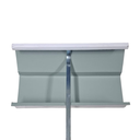 Ver imagem 4 de Kit 5,70 Metros Calha Beiral Galv. Branca com Bico 75mm e Acessórios para Instalação