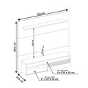 Ver imagem 5 de Painel para Tv Nt 1100 Off White com Freijó - Notável