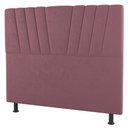 Ver imagem 1 de Cabeceira Cama Box Casal Queen Size Dublin 160cm Suede Rosê - Desk Design