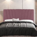 Ver imagem 2 de Cabeceira Cama Box Casal Queen Size Dublin 160cm Suede Rosê - Desk Design