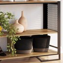 Ver imagem 6 de Rack 180 Cm 2 Pt Aparador 130 Cm Industrial 27x21 Mell Preto Pp