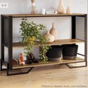 Ver mais imagens de Rack 180 Cm 2 Pt Aparador 130 Cm Industrial 27x21 Mell Preto Pp