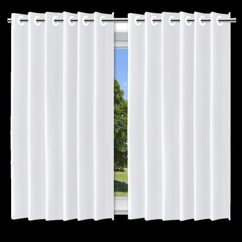 Cortina Blackout Branco C/ Ilhos - 280x140cm