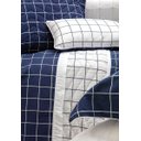 Ver imagem 2 de Cobreleito Vintage 200 Fios Quadros Blue - King