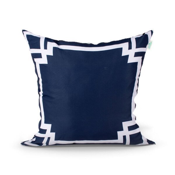 Capa para Almofada Azul Marinho Clássica 45cm x 45cm com zíper Tecido Microfibra - 1