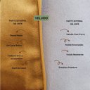 Ver imagem 3 de Capa para Almofada em Veludo Liso Quadrada 50x50 Mostarda