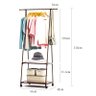 Cabideiro Guarda Roupa Arara Organizador Closet C/ Rodas - 2