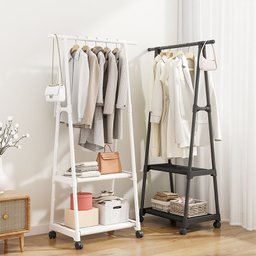 Cabideiro Guarda Roupa Arara Organizador Closet C/ Rodas - 3