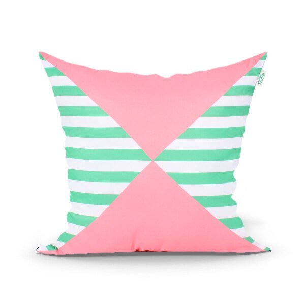 Kit Capa de Almofada Rosê e Verde para Quarto Decorativa 4 Unidades 45cm x 45cm com zíper - 3