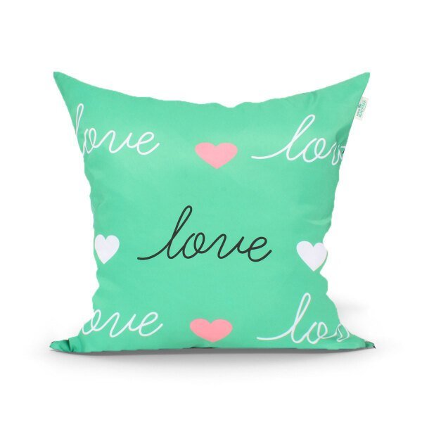 Kit Capa de Almofada Rosê e Verde para Quarto Decorativa 4 Unidades 45cm x 45cm com zíper - 5