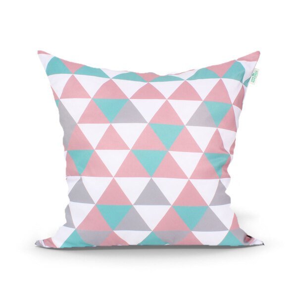 Kit Capa de Almofada Rosê e Verde para Quarto Decorativa 4 Unidades 45cm x 45cm com zíper - 2