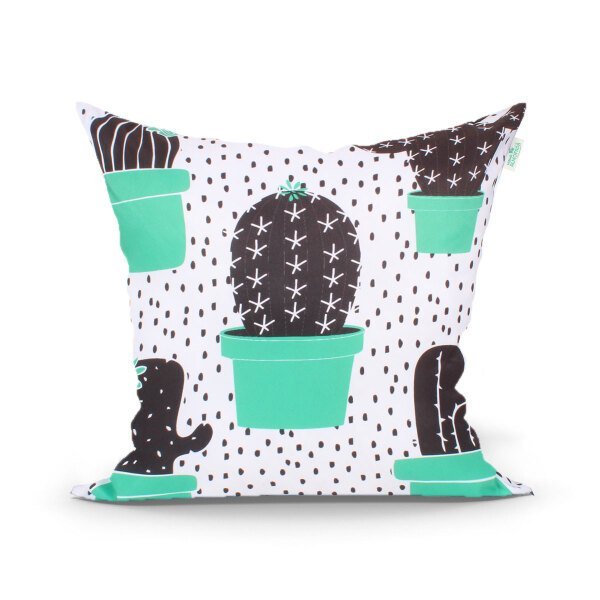 Kit Capa de Almofada Rosê e Verde para Quarto Decorativa 4 Unidades 45cm x 45cm com zíper - 4