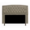 Ver imagem 2 de Kit Cabeceira Geovana + Calçadeira Veneza Casal 140cm Suede - Renascer Decor:Bege