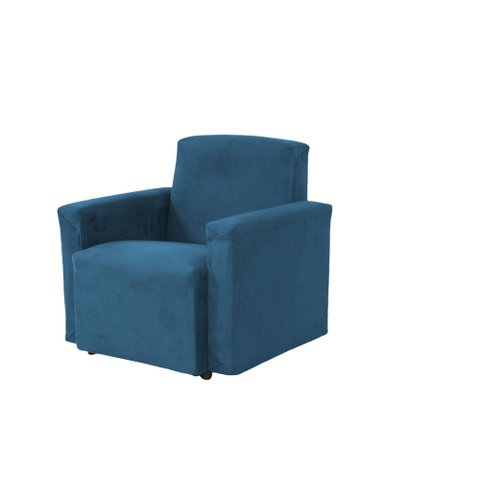 Mini Poltrona Sofá Infantil - Azul Aço