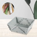 Ver imagem 5 de Cesta Secar Frutas Verduras Vegetais Dobravel Lava Escorre Drena Alimentos Louças Objetos Organizado