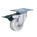 Ver imagem 2 de 2 Rodizio Giratório 3 Pol. Roda Nylon com Freio 150 Kg