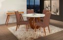 Ver imagem 1 de Mesa de jantar + 4 cadeiras Itália Tampo 120 cm Terracota