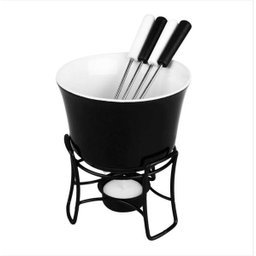 Panela Fondue Cerâmica Chocolate Queijo Zermatt 6 peças - 1