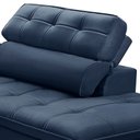Ver imagem 6 de Sofá 3 Lugares Retrátil Reclinável Chaise Direito 243cm Solin F04 Veludo Azul - Lyam Decor