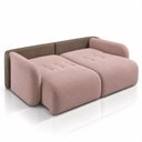 Ver imagem 3 de Sofá Cama Casal Retrátil e Reclinável 4 Lugares Bicolor Pétala / Café Uruguai 256cm