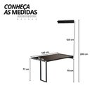 Ver imagem 3 de Mesa Dobrável Industrial MDF 120x75cm Preto