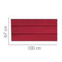 Ver imagem 2 de Painel Cabeceira Estofada Argentina 100cm Cama Box Solteiro Suede Vermelho- Mabe Magazine