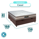 Ver imagem 3 de Cama Box Bau + Colchão Casal Molas Ensacadas Legriff Sankonfort