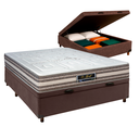 Ver imagem 1 de Cama Box Bau + Colchão Casal Molas Ensacadas Legriff Sankonfort