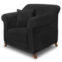 Ver imagem 1 de Poltrona Decorativa Retro Polo com Almofada Suede 1105 Ezz 1105