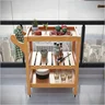 Carrinho Server com Rodízios em Mdf para o Uso Diversificado na Cor Nature - 5