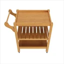 Ver imagem 1 de Carrinho Server com Rodízios em Mdf para o Uso Diversificado na Cor Nature