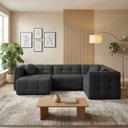 Ver imagem 2 de Sofá Retrátil de Canto 6 Lugares 312cm Living Vicente Linho K01 - D'rossi