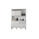 Ver imagem 4 de Kit Cozinha Compacta Alice 130Cm C/6 Portas 1 Gaveta Branco