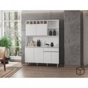 Ver imagem 2 de Kit Cozinha Compacta Alice 130Cm C/6 Portas 1 Gaveta Branco