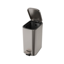 Ver imagem 2 de Lixeira Quadrada com Pedal Deca 11,5L Inox - Deca Deca Metais