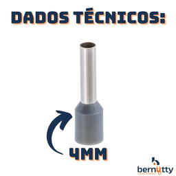 Kit Terminais Ilhós Tubular Pré Isolado 450pçs - 6