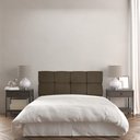 Ver imagem 2 de Cabeceira King 1,95m Nina Suede - Pallazio - Marrom